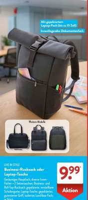 Business-Rucksack oder Laptop-Tasche