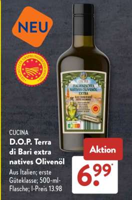 CUCINA D.O.P. Terra di Bari extra natives Olivenöl