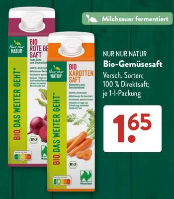 NUR NUR NATUR Bio-Gemüsesaft