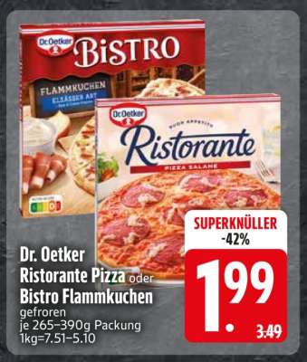 Dr. Oetker Ristorante Pizza oder Bistro Flammkuchen