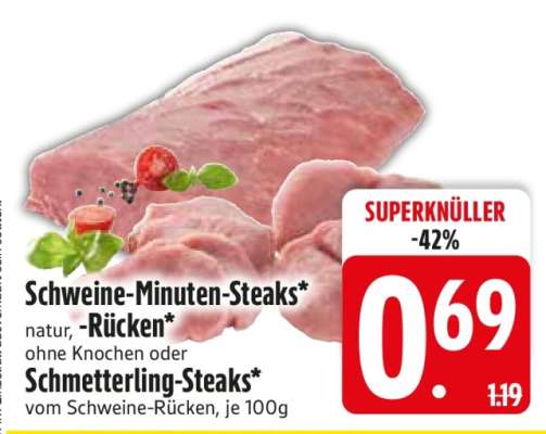 Schweine-Minuten-Steaks