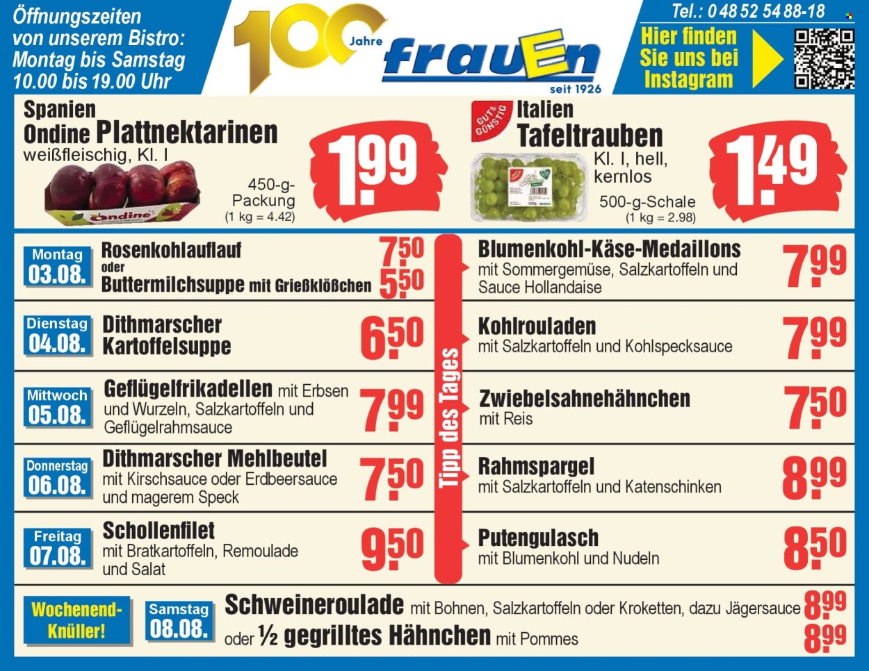 Edeka Prospekte  - 3.08.2026 - 8.08.2026. Seite 1