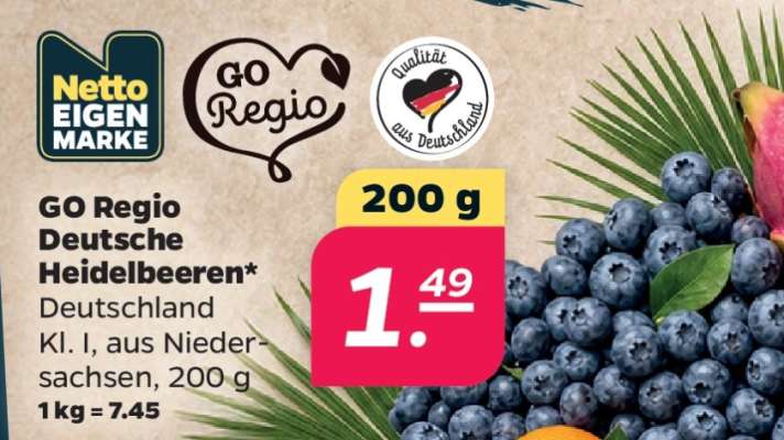 GO Regio Deutsche Heidelbeeren
