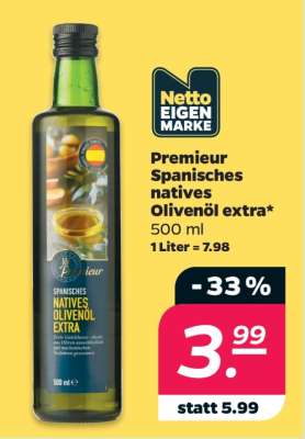 Premieur Spanisches natives Olivenöl extra