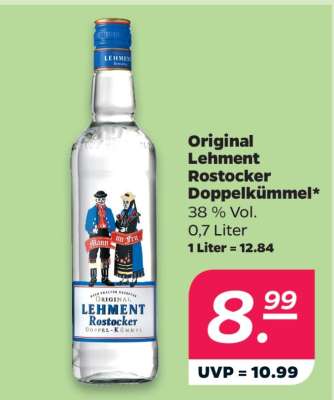 Original Lehment Rostocker Doppelkümmel