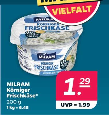 Milram Körniger Frischkäse