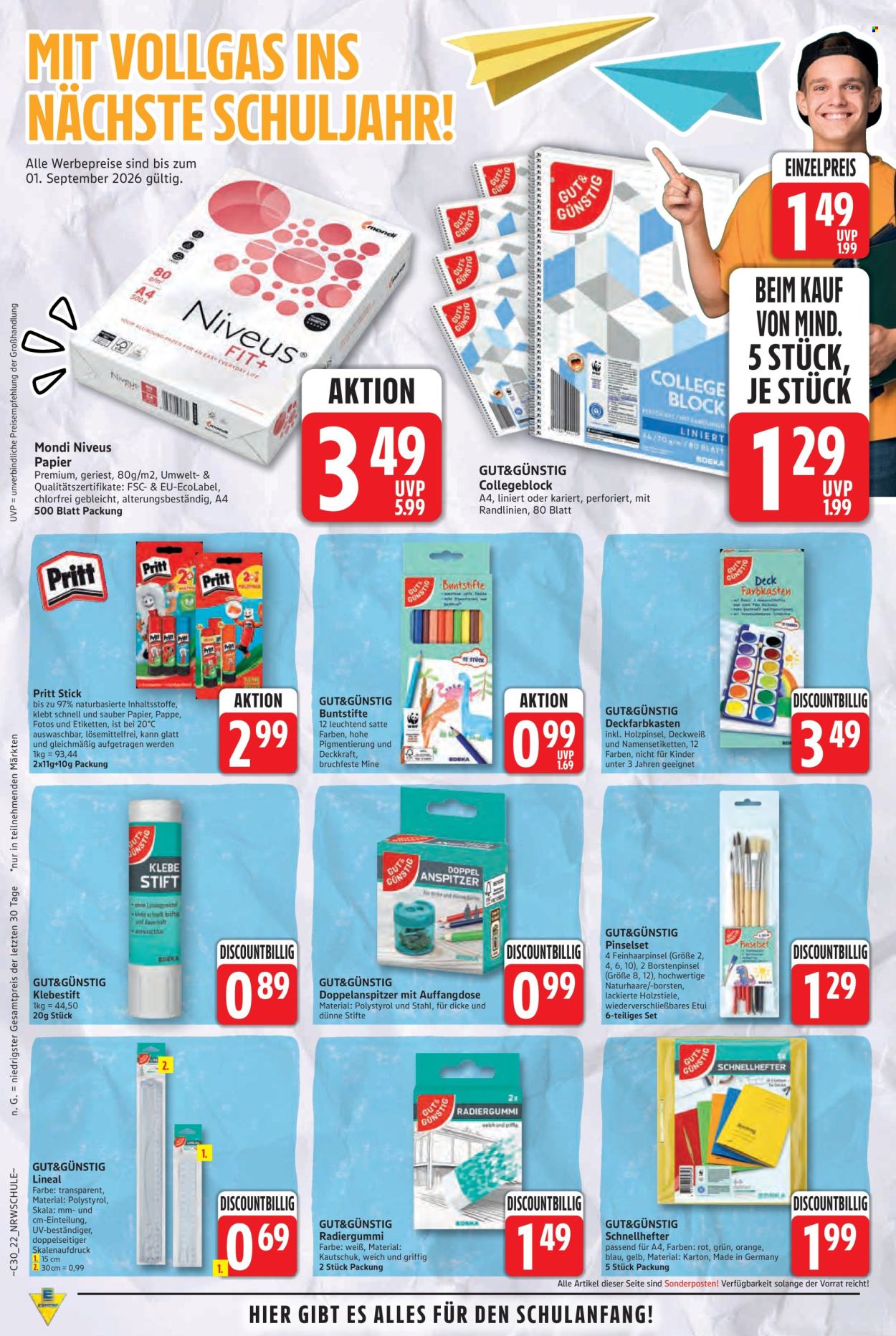 E center Prospekte  - 3.08.2026 - 8.08.2026. Seite 1