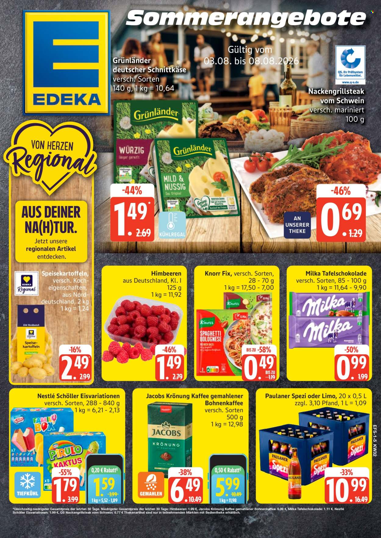 Edeka Prospekte  - 3.08.2026 - 8.08.2026. Seite 1