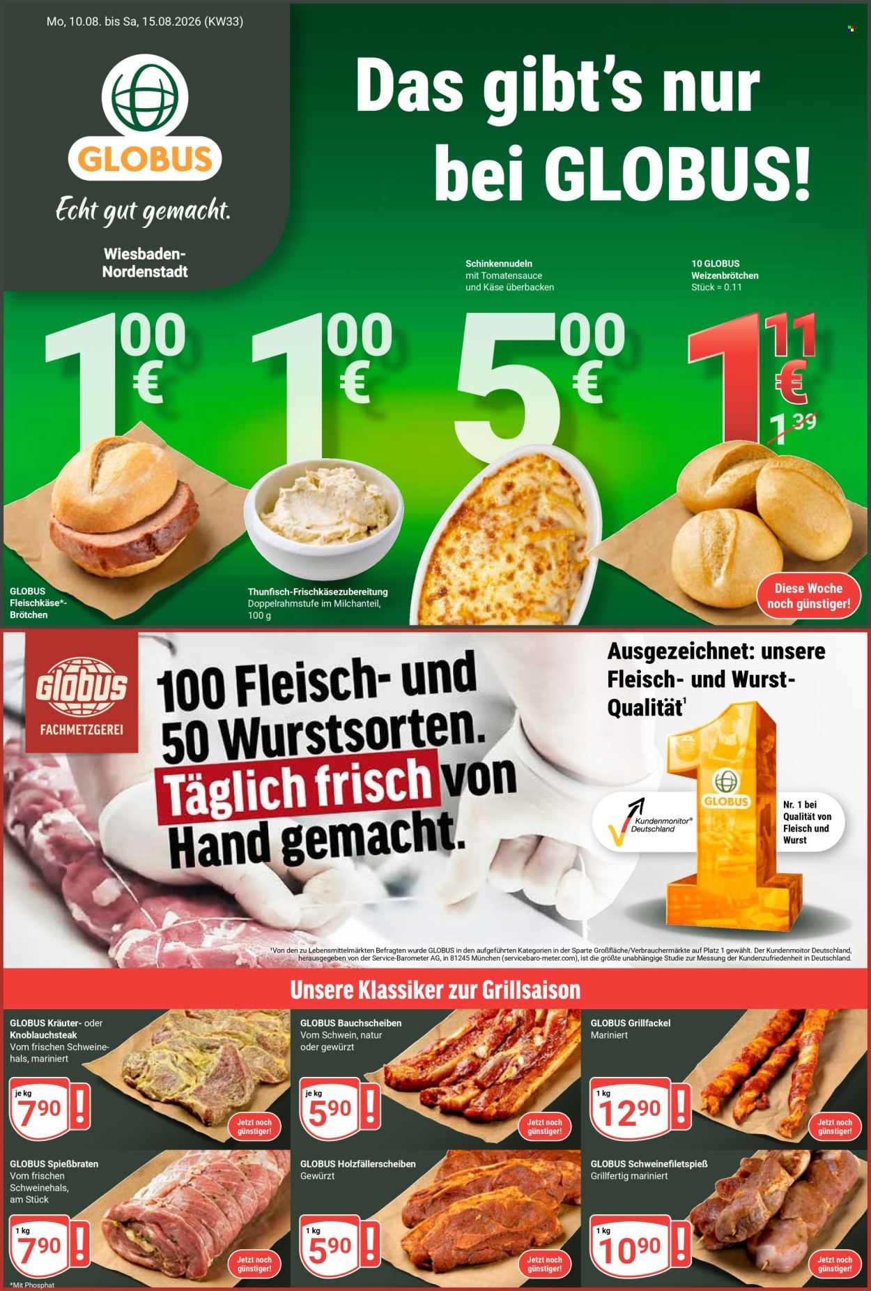 Globus Prospekte  - 10.08.2026 - 15.08.2026. Seite 1