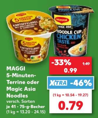 Maggi 5 Minuten Terrine oder Magic Asia Noodles