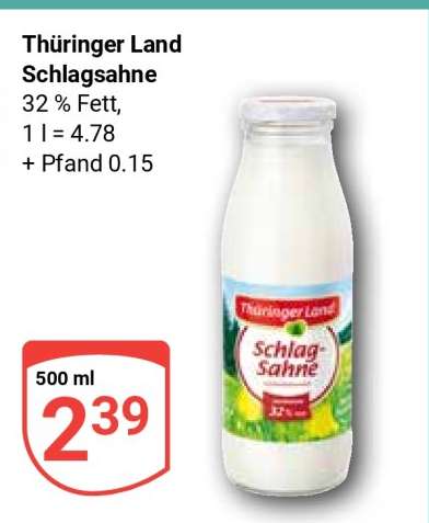 Thüringer Land Schlagsahne