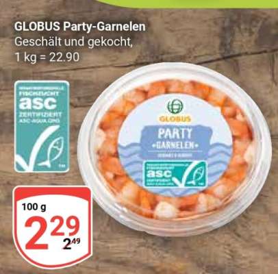 GLOBUS Party-Garnelen