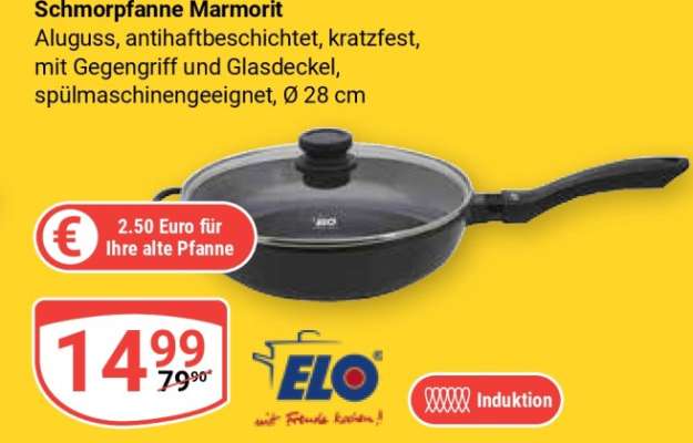 Schmorpfanne Marmorit