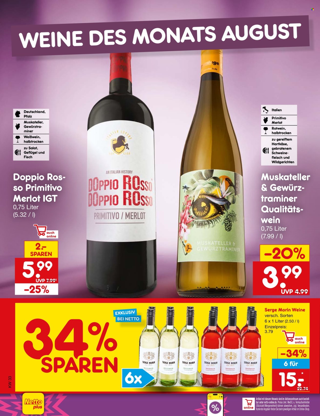 Netto Marken-Discount Prospekte  - 10.08.2026 - 15.08.2026. Seite 34