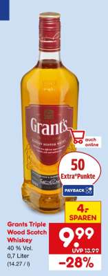 Grants Triple Wood Scotch Whiskey