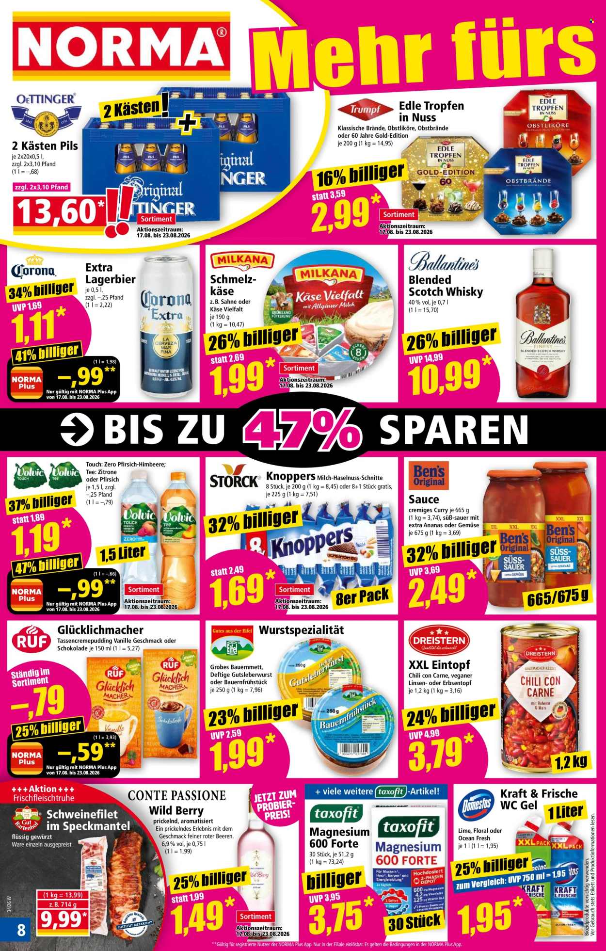 Norma Prospekte  - 17.08.2026 - 23.08.2026. Seite 8