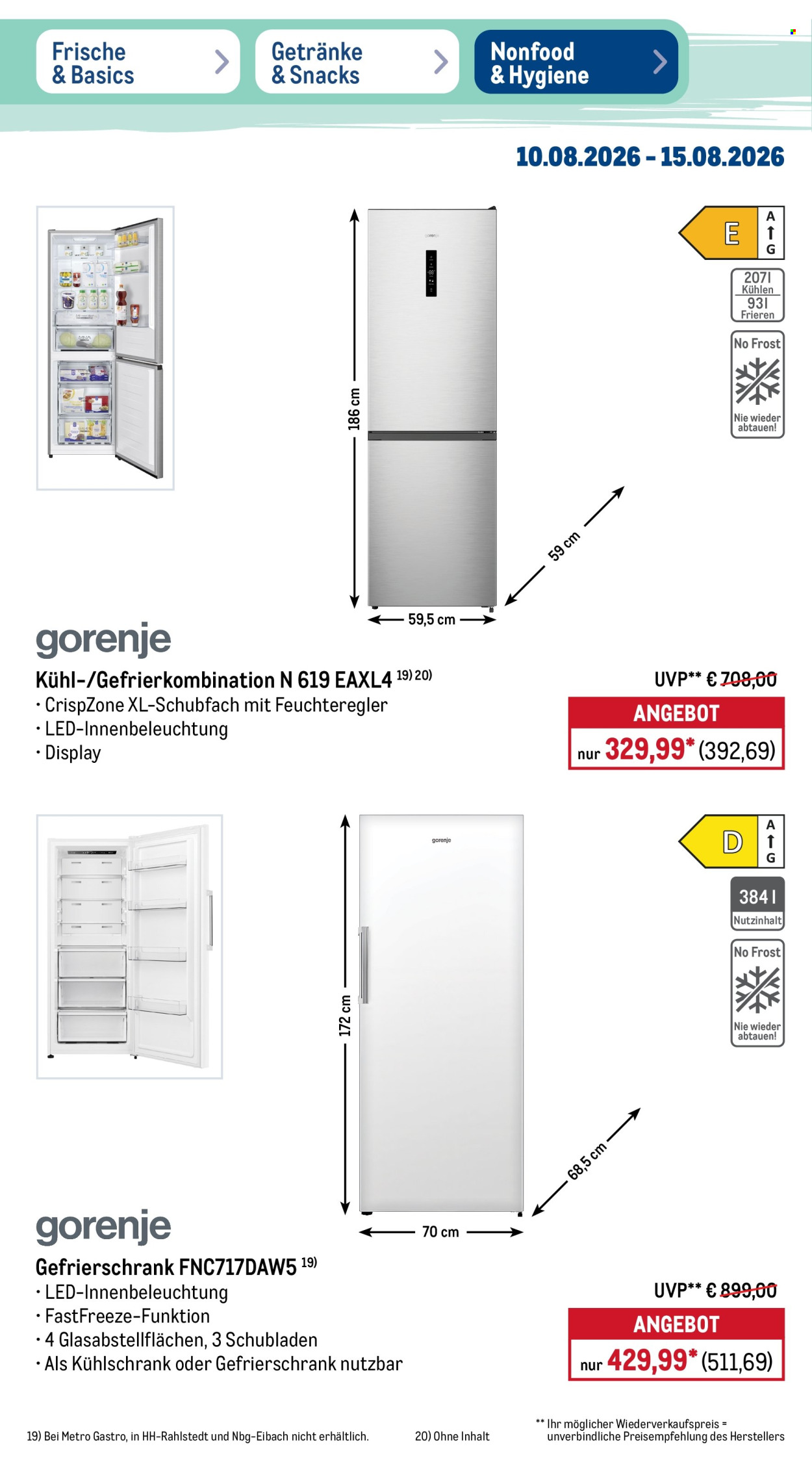 Metro Prospekte  - 10.08.2026 - 15.08.2026. Seite 9