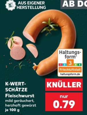 K-WERT-SCHÄTZE Fleischwurst