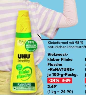 Vielzweckkleber Flinke Flasche »ReNATURE« je 100-g-Packg.