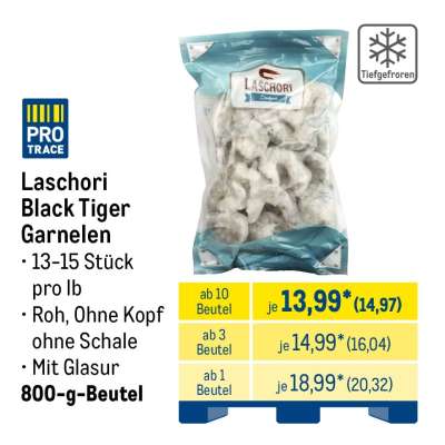 Laschori Black Tiger Garnelen