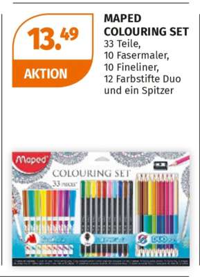 MAPED COLOURING SET