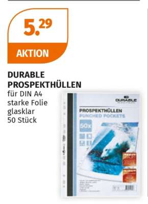 DURABLE PROSPEKTHÜLLEN