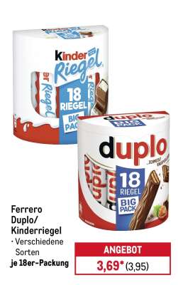 Ferrero Duplo/ Kinderriegel