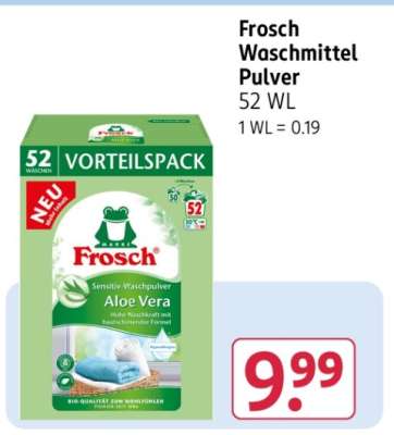 Frosch Waschmittel Pulver