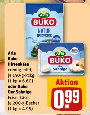 Arla Buko Hirtenkäse oder Buko Der Sahnige