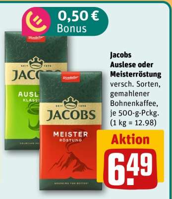 Jacobs Auslese oder Meisterröstung