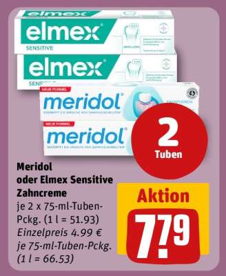 Meridol oder Elmex Sensitive Zahncreme