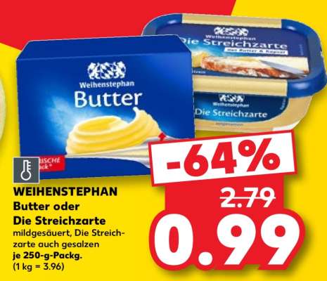 WEIHENSTEPHAN Butter oder Die Streichzarte