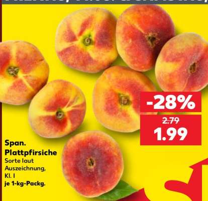 Span. Plattpfirsiche