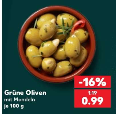 Grüne Oliven
