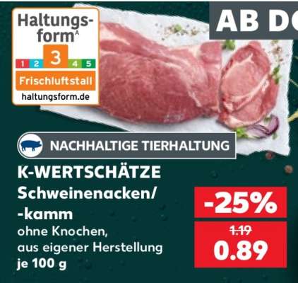 K-WERTSCHÄTZE Schweinenacken/-kamm