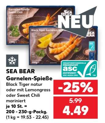 SEA BEAR Garnelen-Spieße