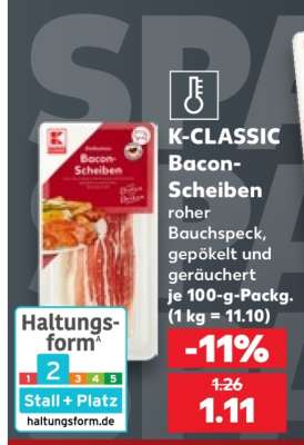 K-CLASSIC Bacon-Scheiben