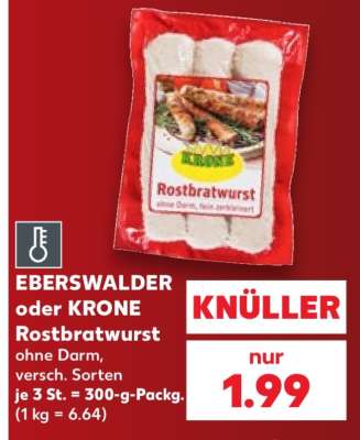 EBERSWALDER oder KRONE Rostbratwurst
