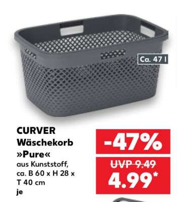 CURVER Wäschekorb »Pure«