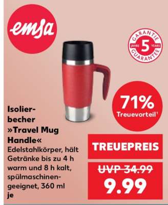 Isolierbecher »Travel Mug Handle«