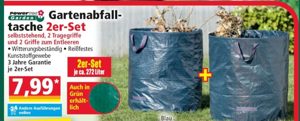 Gartenabfalltasche 2er-Set