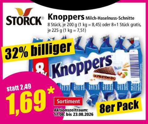 KNOPPERS Milch-Haselnuss-Schnitte
