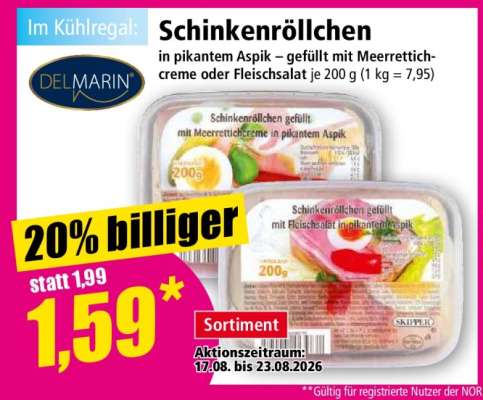 Schinkenröllchen