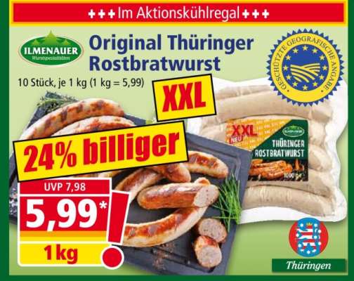 Original Thüringer Rostbratwurst