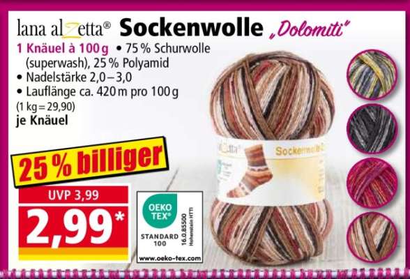 Sockenwolle „Dolomiti“