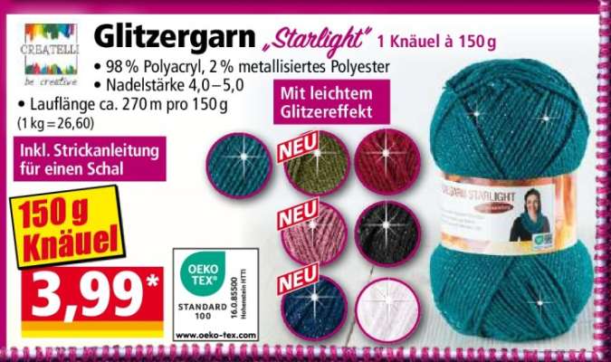 Glitzergarn "Starlight"