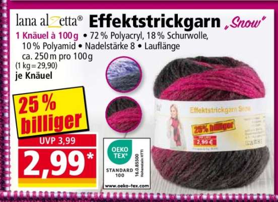 Effektstrickgarn "Snow"