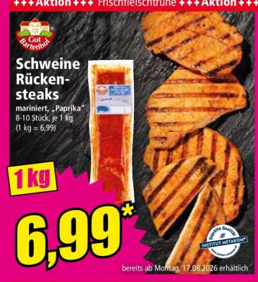 Schweine-Rückensteaks