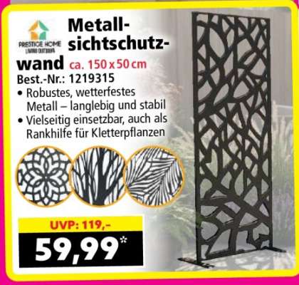 Metall-sichtschutzwand