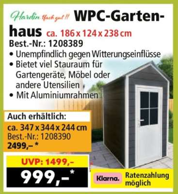 WPC-Gartenhaus